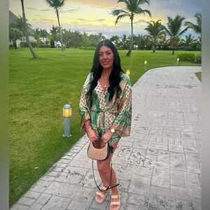 Palm Canyon Satin Romper